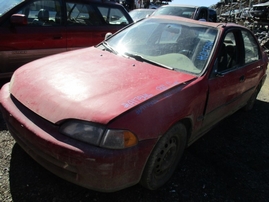 1993 HONDA CIVIC DX RED 4DR 1.5L MT A17546